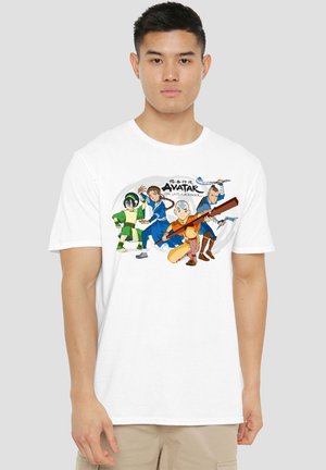 Cotton Soul, AVATAR THE LAST AIRBENDER AVATARS GROUP - Print T-shirt - white