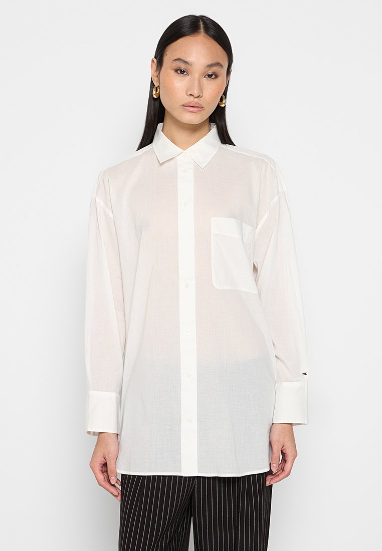 Tommy Hilfiger Overhemdblouse wit Tommy Hilfiger Overhemdblouse wit