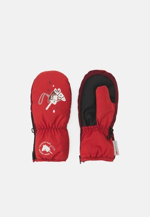 GLOW IN THE DARK THINSULATE PONY MITTENS UNISEX - Muffole - kupferbraun/bordeaux