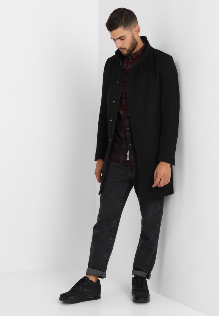 Herren Trenchcoats | Only & Sons ONSOSCAR COAT Klassischer Mantel black/schwarz - QE10372 Herren Trenchcoats | Only & Sons ONSOSCAR COAT Klassischer Mantel black/schwarz - QE10372