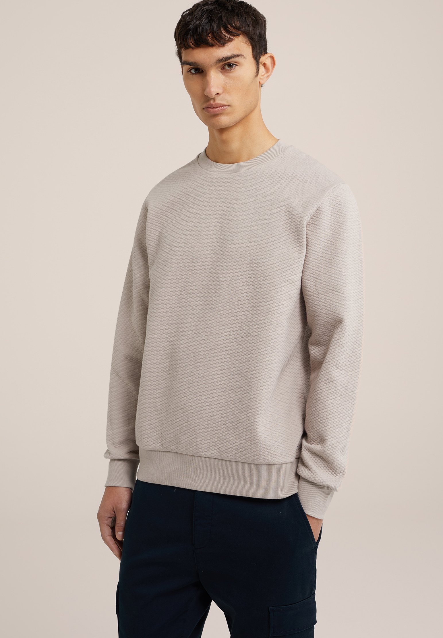 Beyond Now Damen Brielle Kapuzenpullover – Sweatshirt Aus 100% Bio-Baumwolle, Größe L, Beige, Lässige Passform