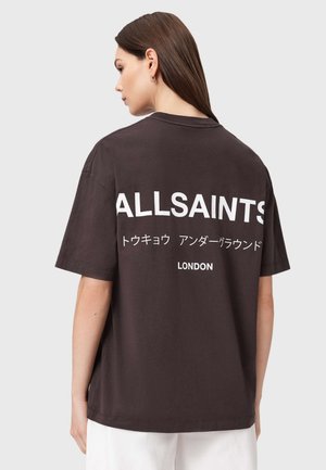 AllSaints, UNDERGROUND ETTA - T-shirt imprimé - bottle brown