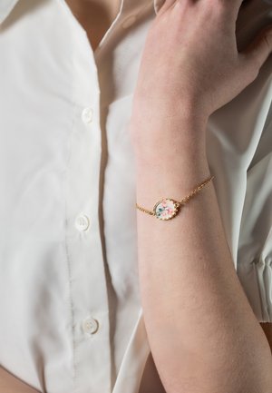 Framed roses - Bracelet - pink and gold coloured