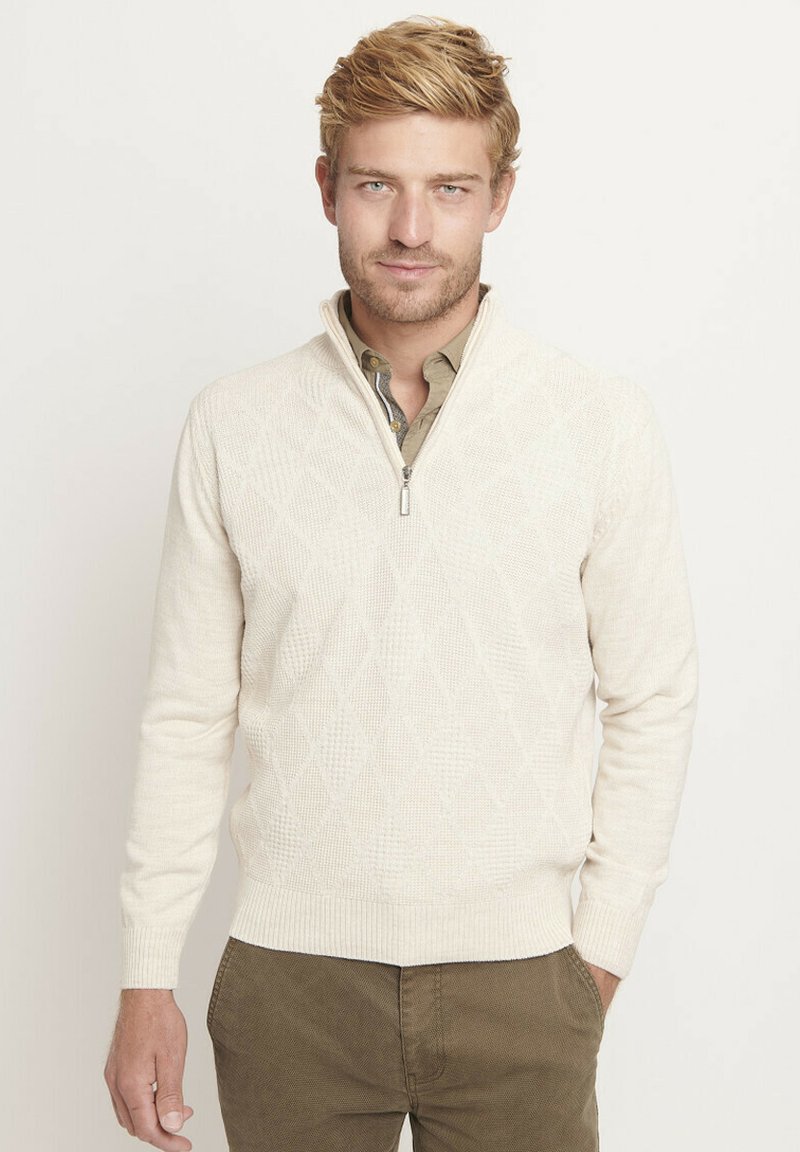 Pullover a scacchi multicolore