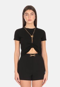 Elisabetta Franchi Camiseta estampada - black