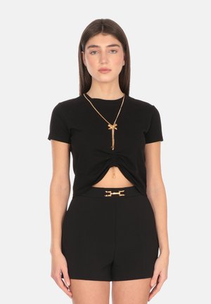 Elisabetta Franchi T-shirt con stampa - black