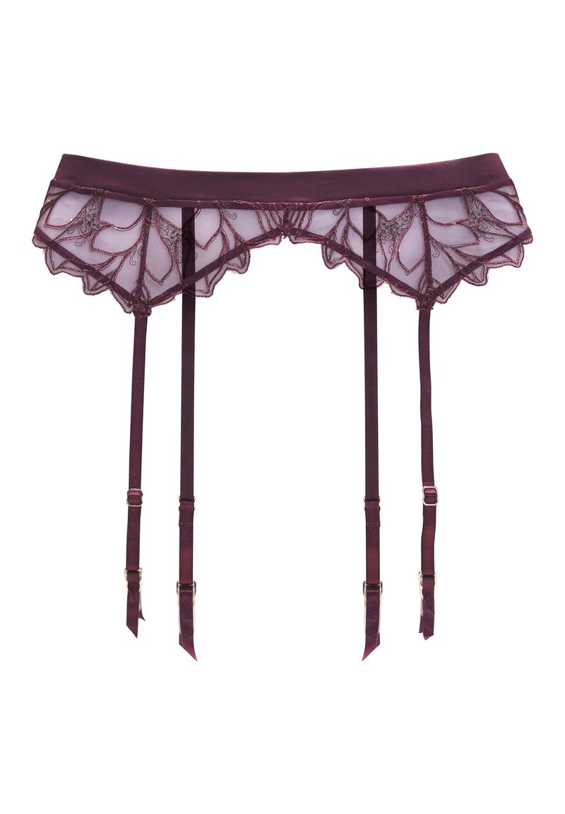 LASCANA GARTER BELT - Strumpfhalter - bordeauxrot/bordeaux - Zalando