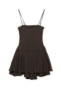 RUFFLE - Dnevna obleka - dark brown