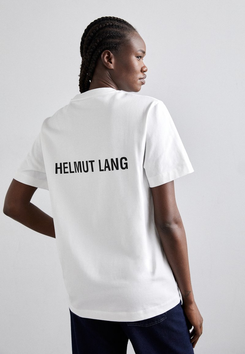 Helmut Lang LOGO TEE HEAVY - T-Shirt print - white/weiß - Zalando.de