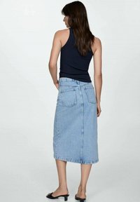 Mango Pencil skirt - light blue