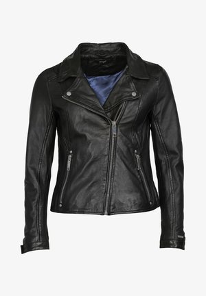 Maze Lederjacke - black cognac