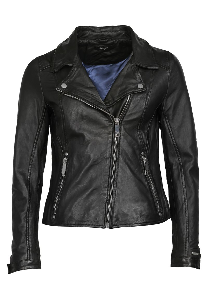 Maze Lederjacke - black cognac