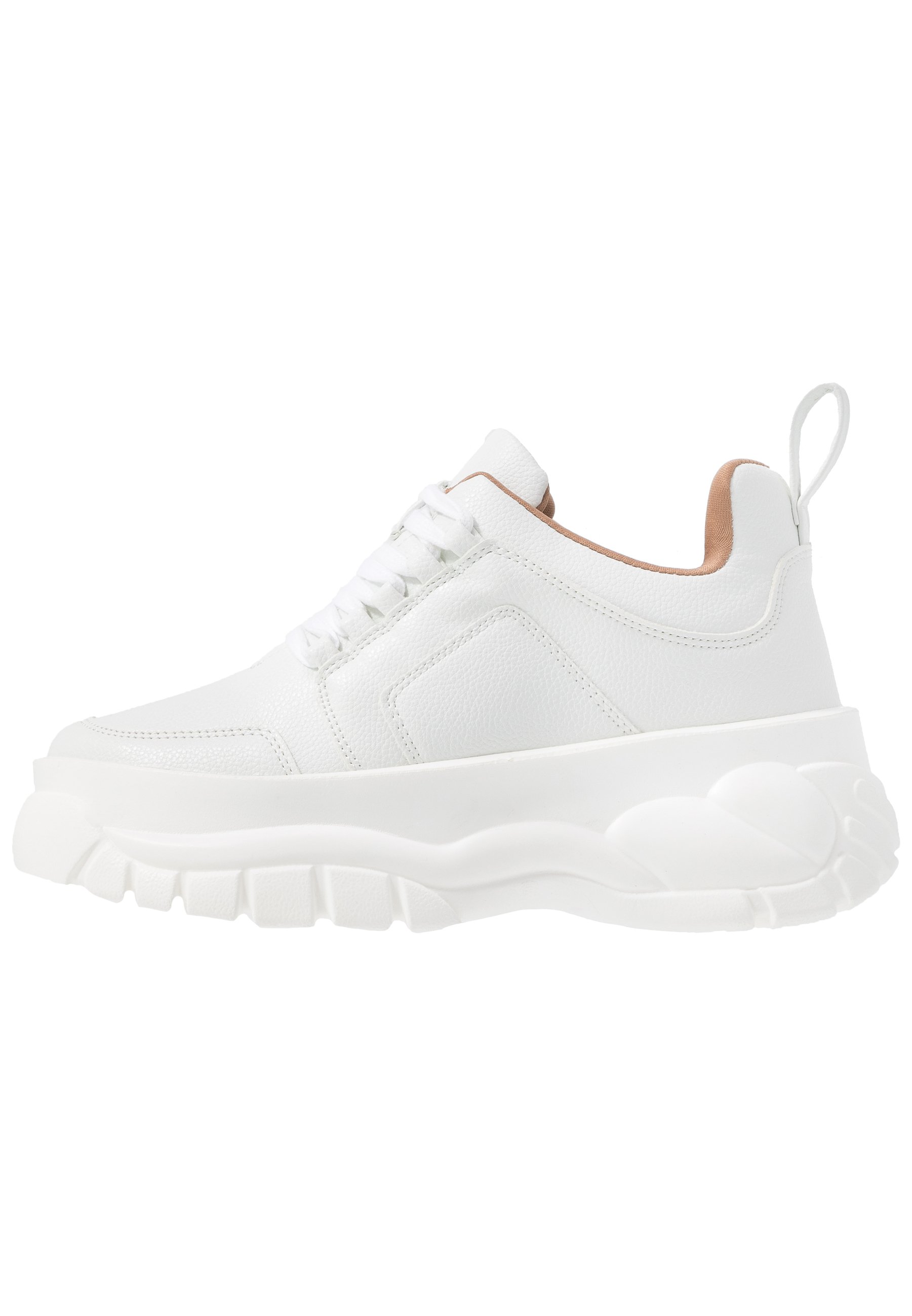 Missguided CHUNKY LACE UP TRAINER Joggesko white Missguided CHUNKY LACE UP TRAINER Joggesko white