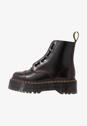 Dr. Martens SINCLAIR - Botines con plataforma - cherry red arcadia