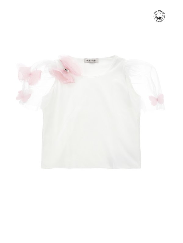 CON MANICHE - Print T-shirt