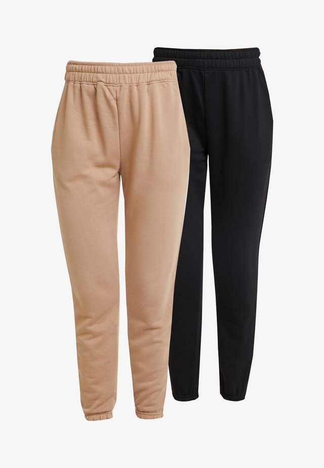 BASIC 2 PACK JOGGERS - Bukse - black/camel