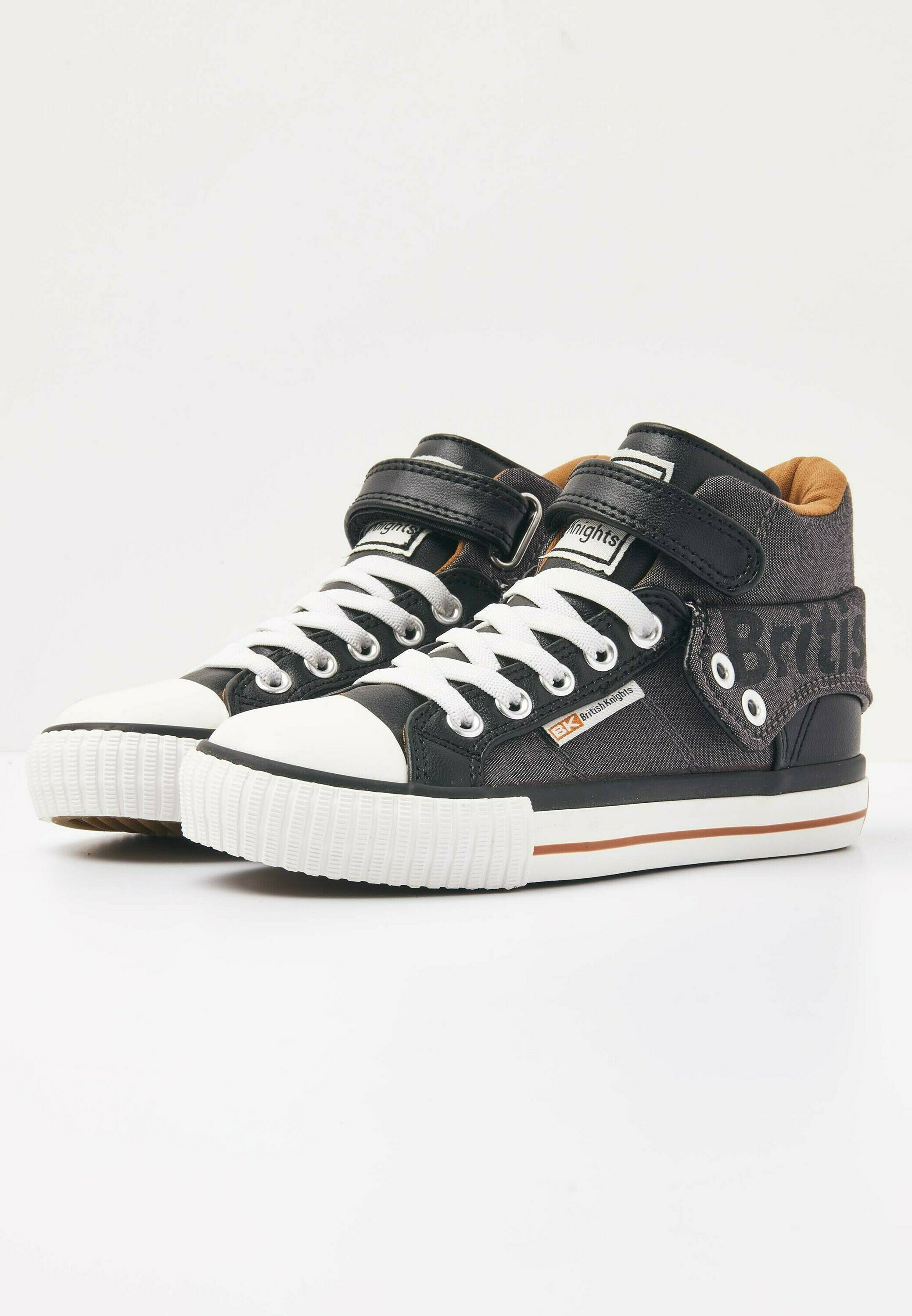 British Knights ROCO - Sneakers hoog - black cognac/zwart - Zalando.nl