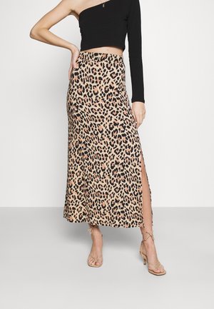 VISUN SKIRT - Maxi skirt - tigers eye