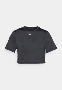 MICHAELA CORE CROP TOP - Μπλουζάκι με στάμπα - black