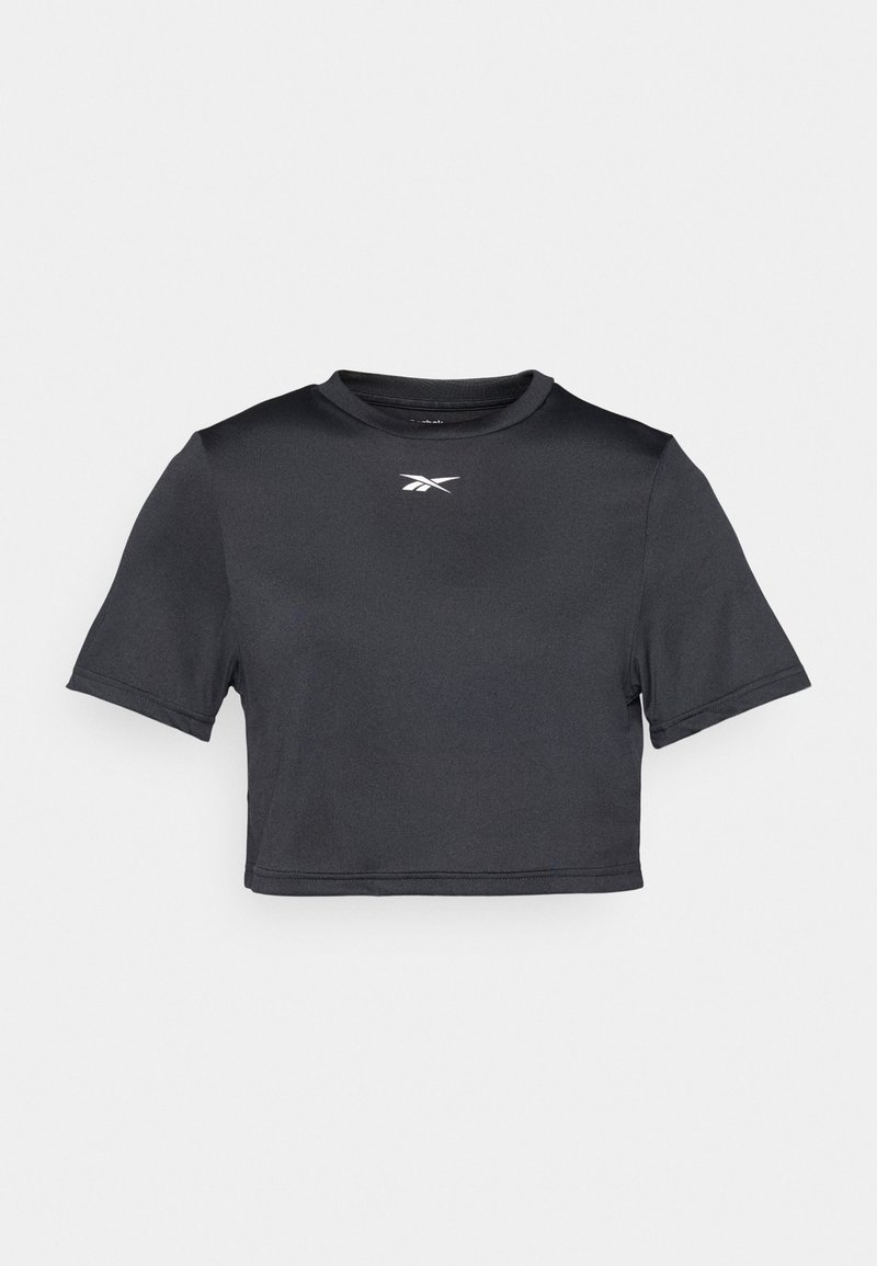 Reebok T-shirt print zwart