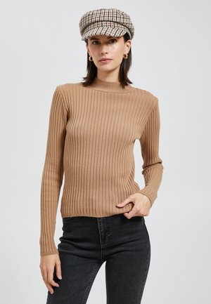 HALF TURTLENECK LONG SLEEVE - Jersey de punto - beige