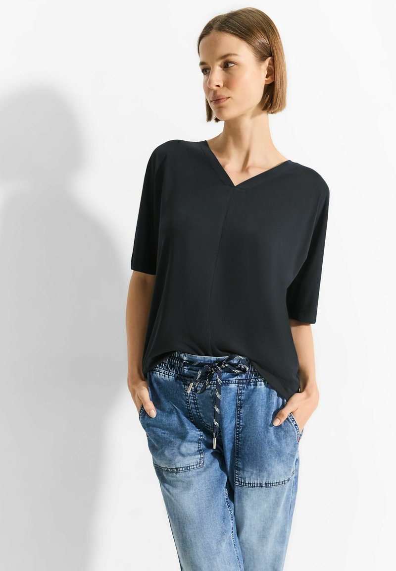 Cecil T-shirt basic - schwarz