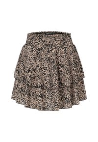 TIERED  - Fustă în formă de A - beige black
