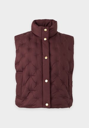 Tommy Hilfiger, FLAG QUILT  - Γιλέκο - deep burgundy