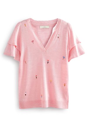 T-shirt con stampa - pink
