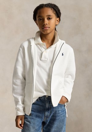 Polo Ralph Lauren FLEECE FULL-ZIP HOODIE 7-14Y - Sweat zippé - white/c7949
