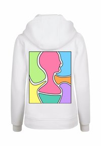 Merchcode ARTISTIC MIND - Felpa con cappuccio - white