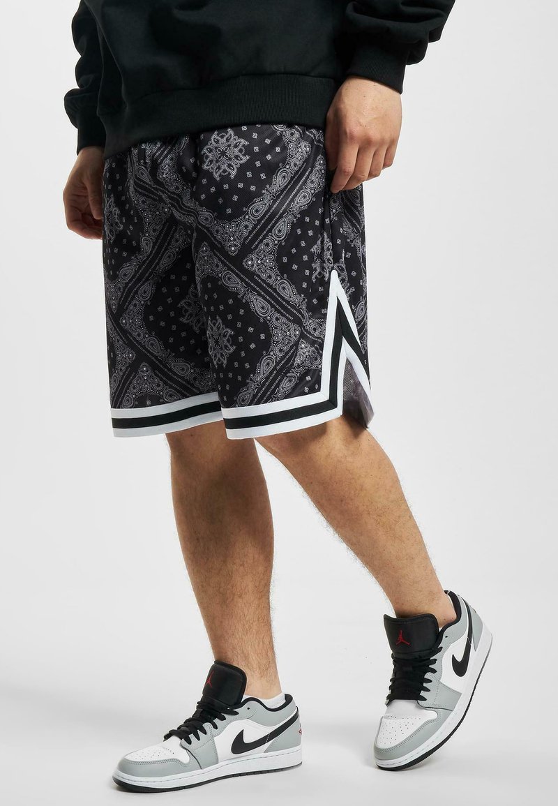 Karl Kani - SIGNATURE PAISLEY  - Short - black white, Agrandir