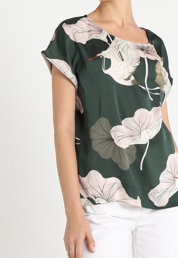 Object Blouse - dark green