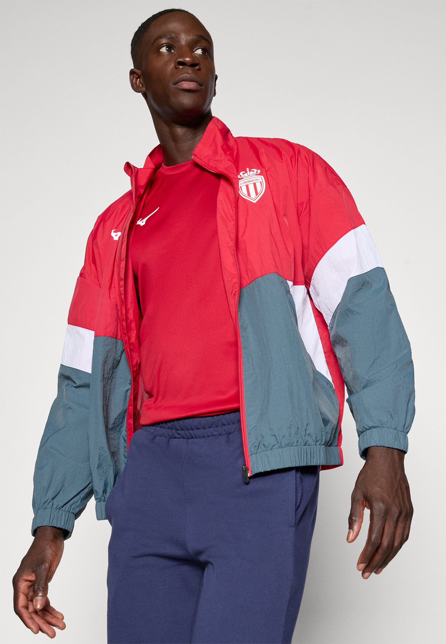 Mizuno PRE MATCH RETRO JACKET MONACO - Club wear - tango red