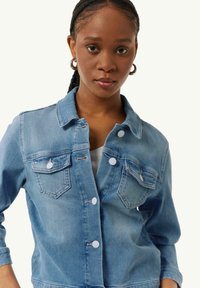comma casual identity MIT 3/4-ÄRMEL - Jeansjacke - blau