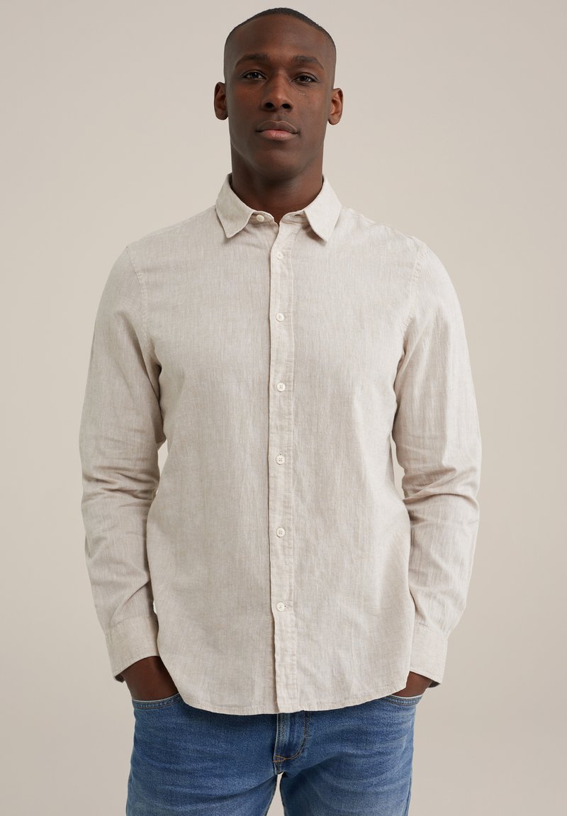 WE Fashion THE LINEN - Marškiniai - beige