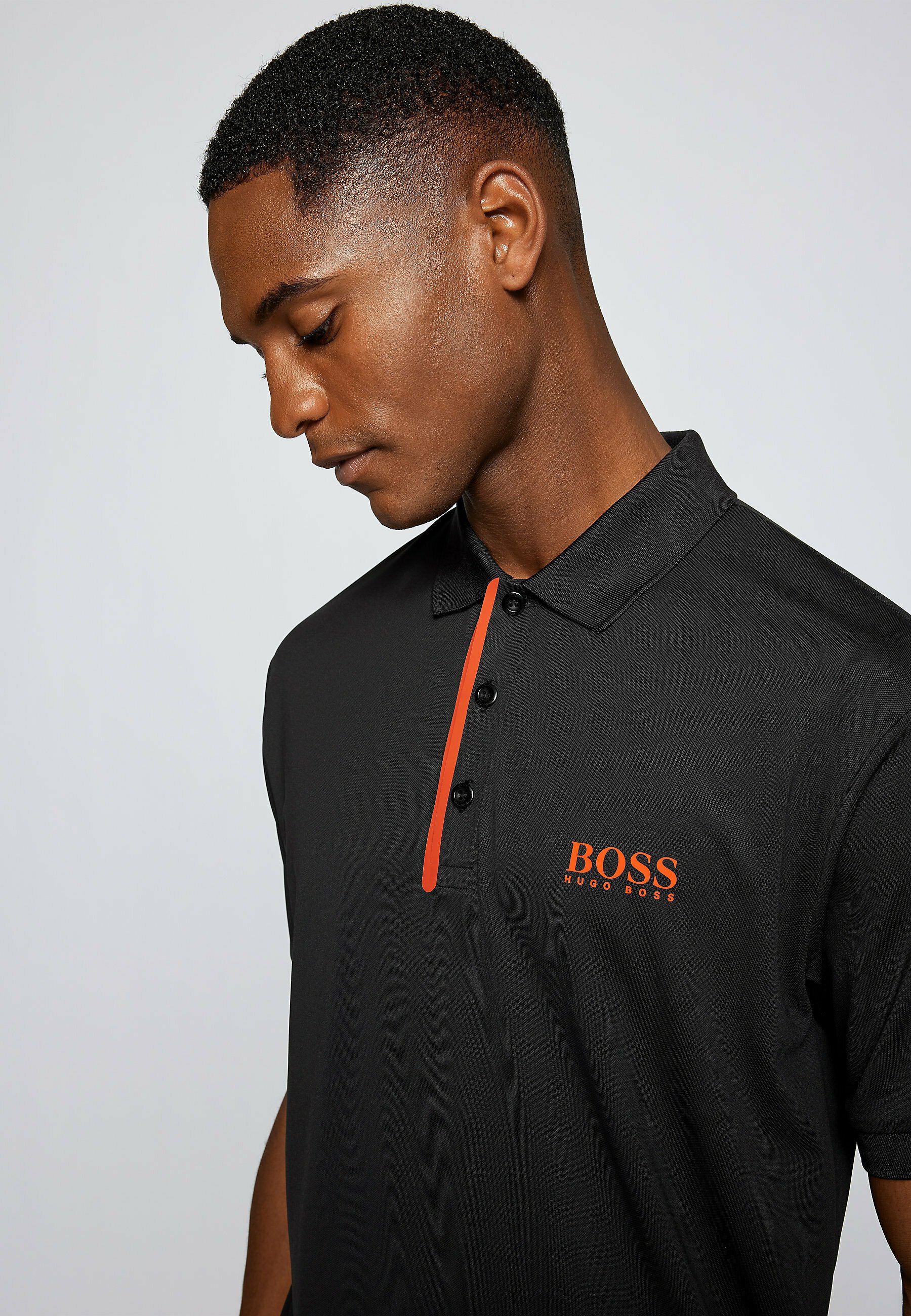 BOSS PADDY - Polo - black/noir - ZALANDO.FR