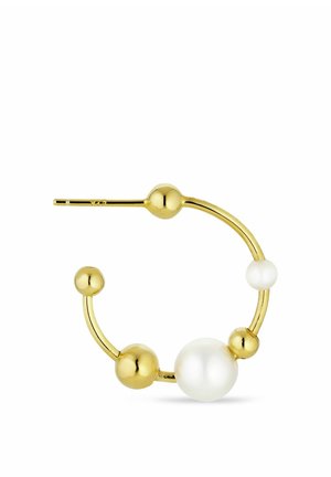 ATOMIC PEARL HOOP - Yksittäinen korvakoru - gold plated silver coloured