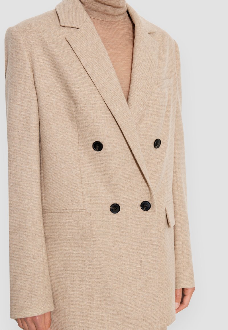 Damen Parkas | 12storeez ZWEIREIHER MIT KLAPPEN Kurzmantel beige/beige-meliert - TS83980 Damen Parkas | 12storeez ZWEIREIHER MIT KLAPPEN Kurzmantel beige/beige-meliert - TS83980
