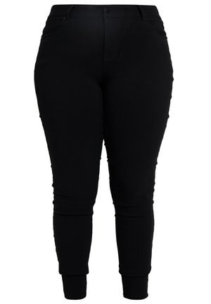 PANT LONG SLIM LEG - Stoffhose - black