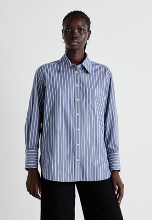 BIG STRIPES BIG CUFF BIG COLLAR - Nööpidega pluus - blue