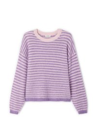 Non sélectionné, violette raye bouton de rose
