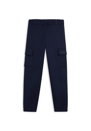 CON TASCHE CARGO  IN ELASTICIZZATO - Pantalones cargo - blue