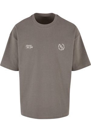 PROHIBITED LOGO TEE - Printtipaita - grey