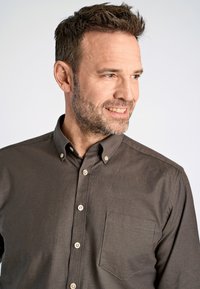 Jack's Sportswear OXFORD SUPERFLEX  - Camicia - dk brown mix