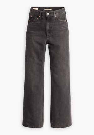 Levi's® RIBCAGE WIDE LEG - Wide Leg - black denim