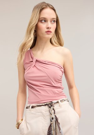 Motivi, TOP MONOSPALLA CON DRAPPEGGIO - Top - rosa cipria