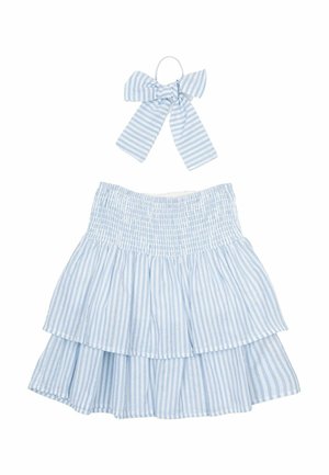 A-linjekjol - white swan striped