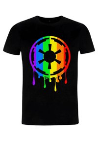 Star Wars STAR WARS: CLASSIC EMPIRE RAINBOW UNISEX - Triko s potiskem - black