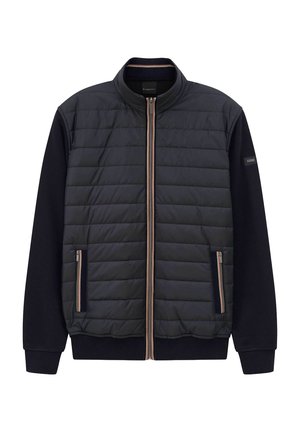 MIT GESTEPPTER FRONT - Sweatjacke - marine